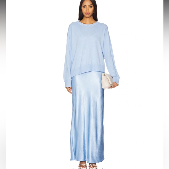 Revolve SOVERE Rhyme Combo Slip Knit Dress in Dawn Blue NWT Size XS -  threedaughtersproperties.com